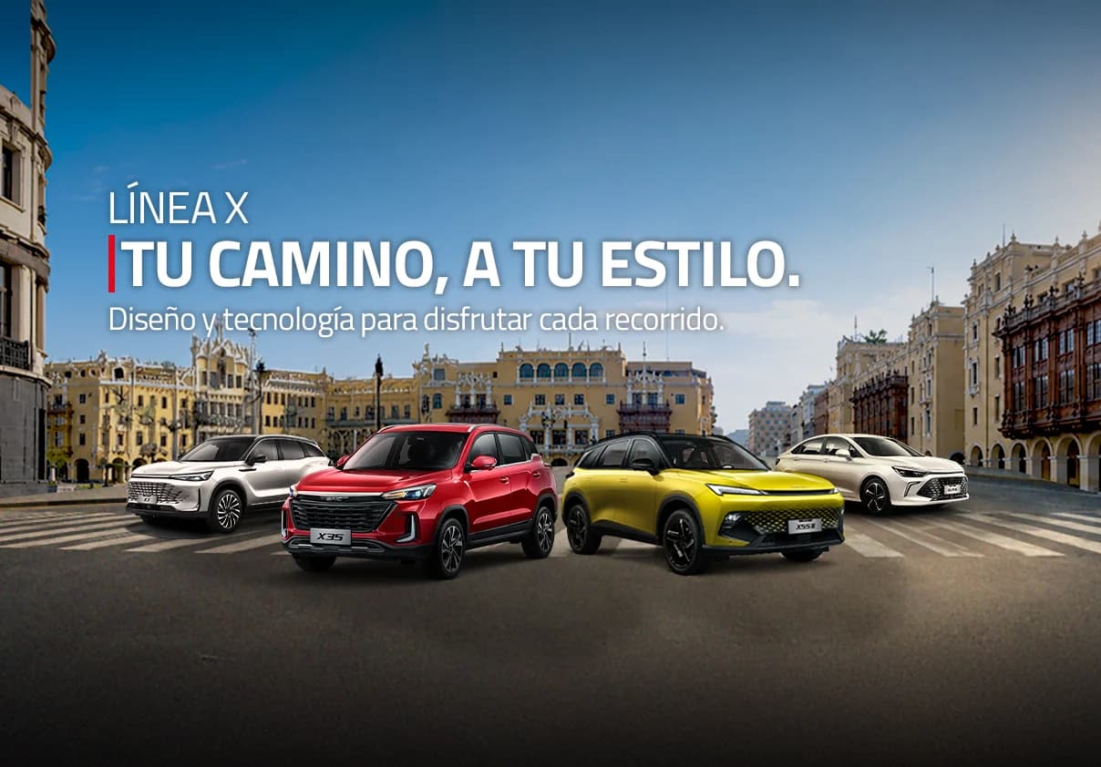 Línea X de BAIC en el centro de Lima, bajo el claim Tu camino, a tu estilo